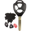 Toyota 3 Button Aftermarket Remote Head Key Shell - TR47 Keyway