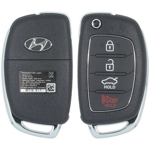 2015 - 2017 Hyundai Sonata Remote Flip Key 4B Trunk - TQ8-RKE-4F16 - LXP90