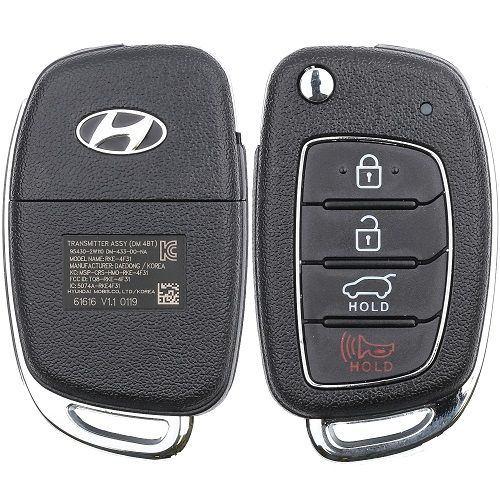 2015 - 2019 Hyundai Santa Fe Remote Flip Key 4B Hatch - TQ8-RKE-4F31 - HY18R