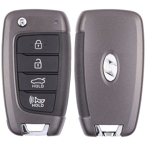 2018 - 2020 Hyundai Santa Fe Remote Flip Key 4B Hatch - TQ8-RKE-4F39 - 433 MHz - KK12